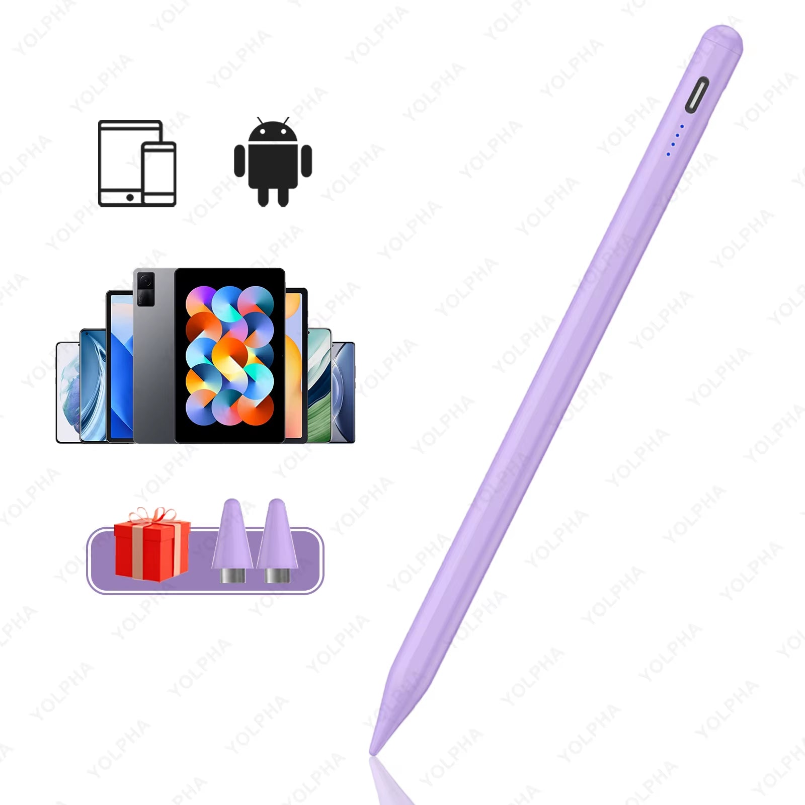 Universal Capacitive Stylus Pen for Android Tablets and Smartphones, Compatible with iPhone, XIAOMI, HUAWEI, and Samsung Devices