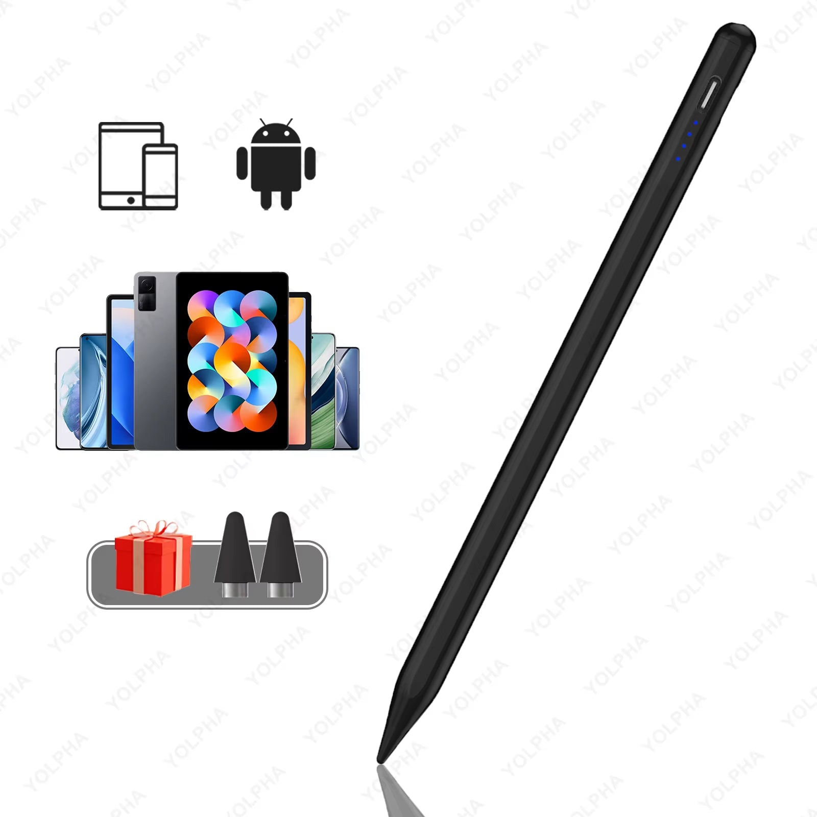 Universal Capacitive Stylus Pen for Android Tablets and Smartphones, Compatible with iPhone, XIAOMI, HUAWEI, and Samsung Devices