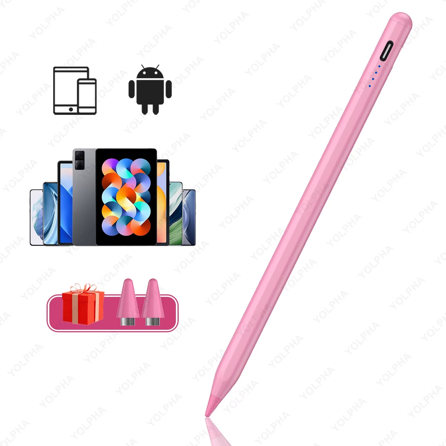 Universal Capacitive Stylus Pen for Android Tablets and Smartphones, Compatible with iPhone, XIAOMI, HUAWEI, and Samsung Devices