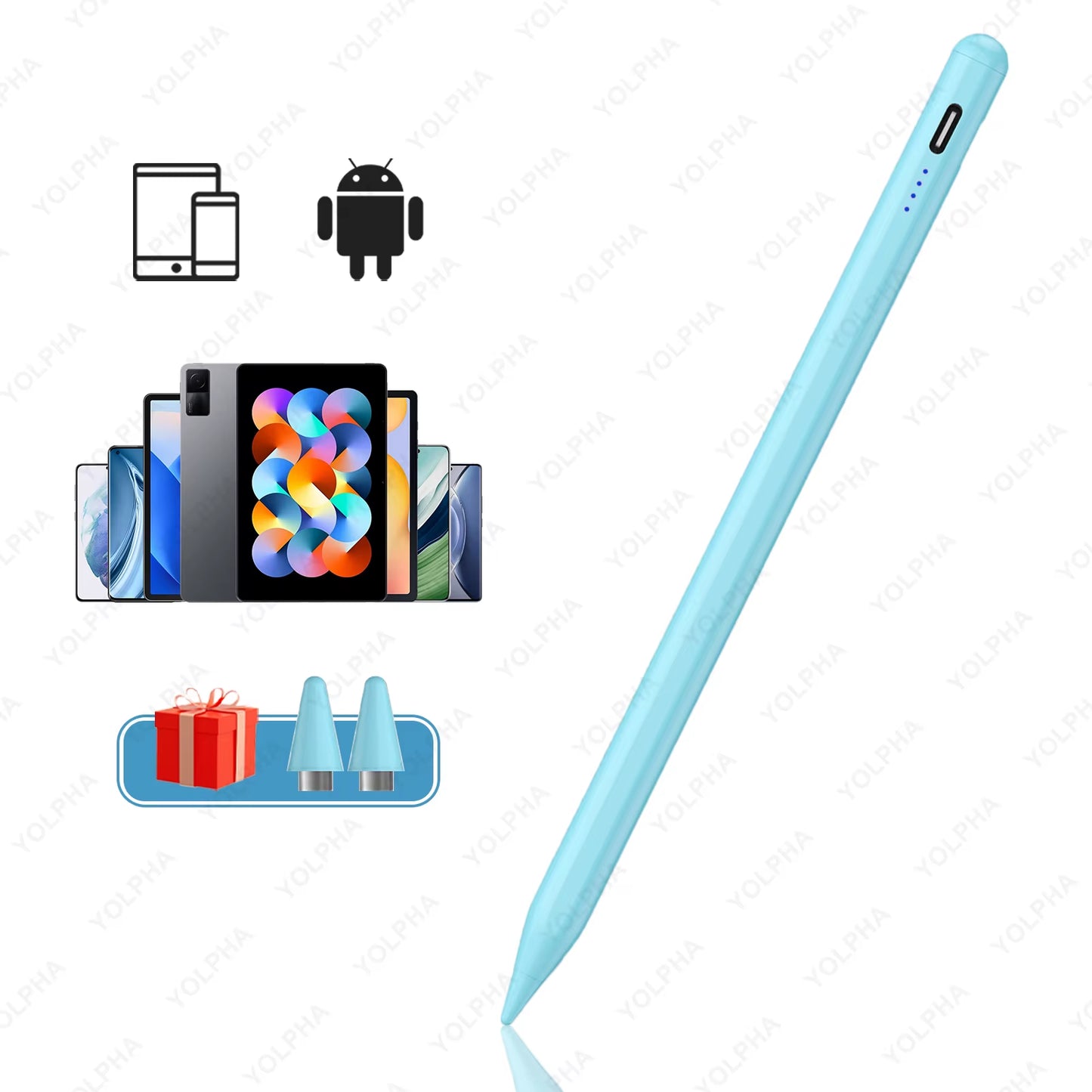 Universal Capacitive Stylus Pen for Android Tablets and Smartphones, Compatible with iPhone, XIAOMI, HUAWEI, and Samsung Devices