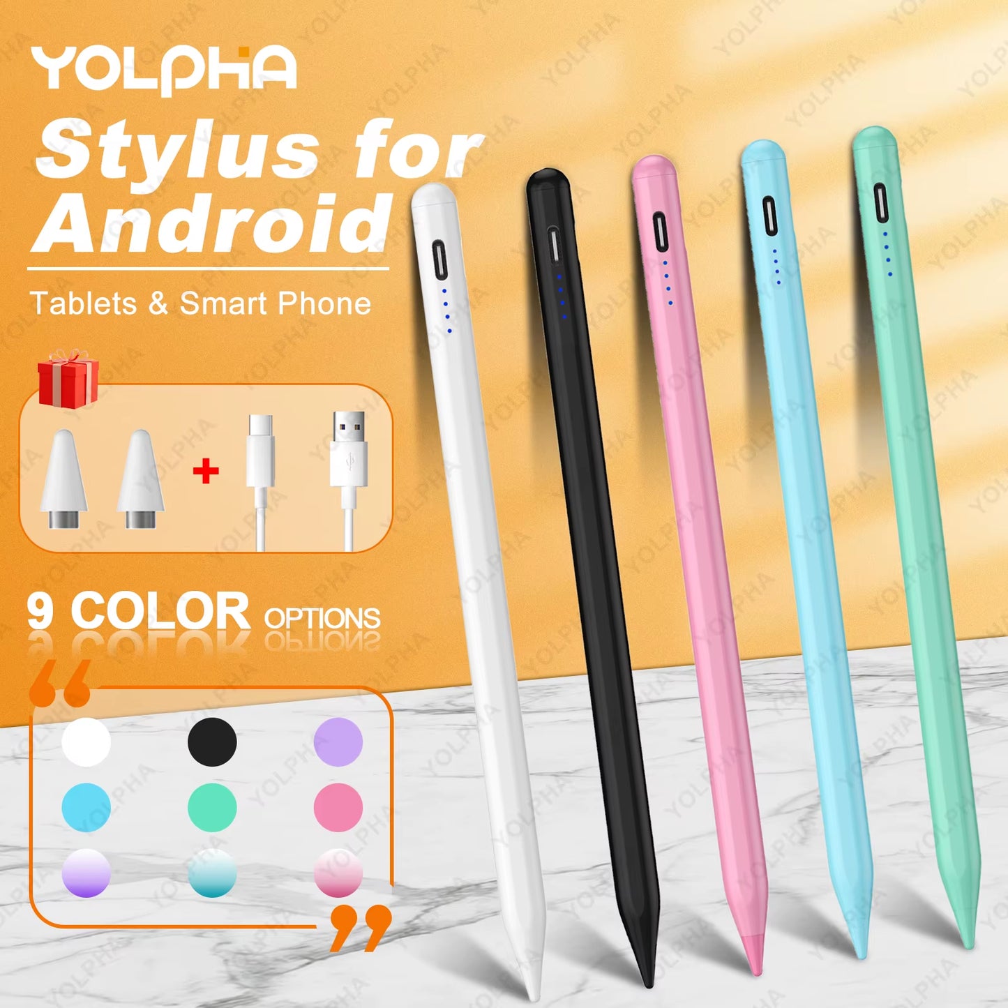 Universal Capacitive Stylus Pen for Android Tablets and Smartphones, Compatible with iPhone, XIAOMI, HUAWEI, and Samsung Devices